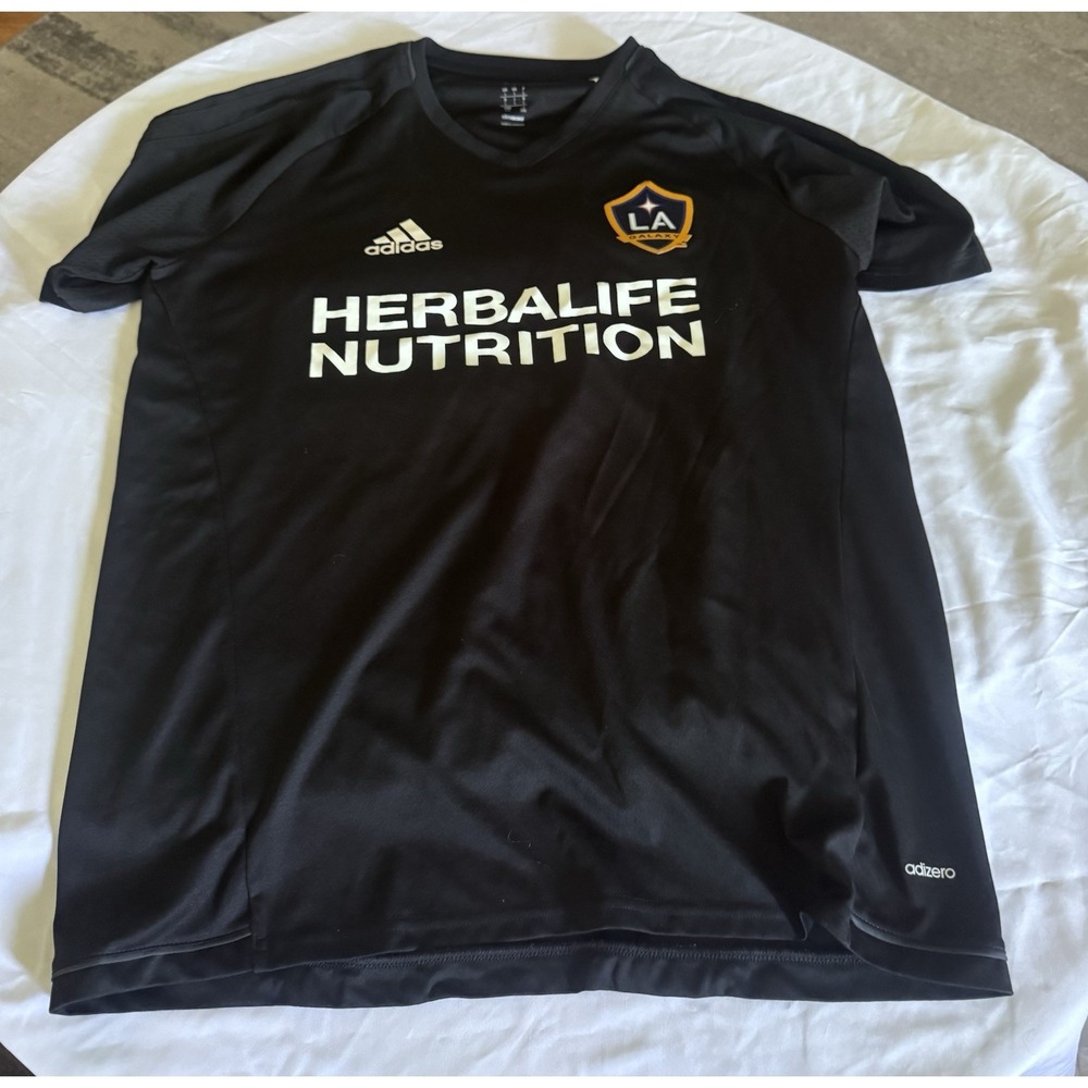NWOT Authentic adidas LA Galaxy Football Soccer Jersey Kit Los Angeles Sz L